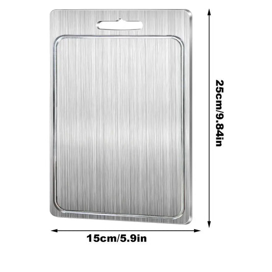 Stainless Steel Cutting Board Double Sided Metal Cutting Board Cutting Board Pastry Board Cutting Board Kitchen Cooking Supplies