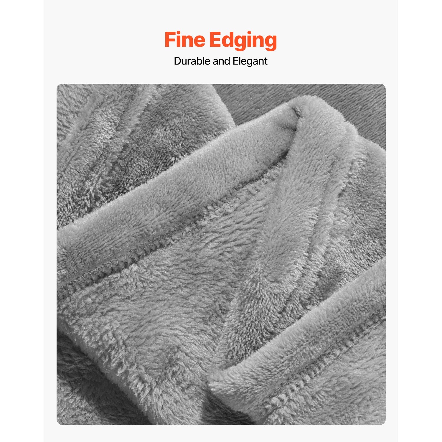 King Size Blanket 108 X 90 Inches Lightweight Throw Blanket for Bed Grey