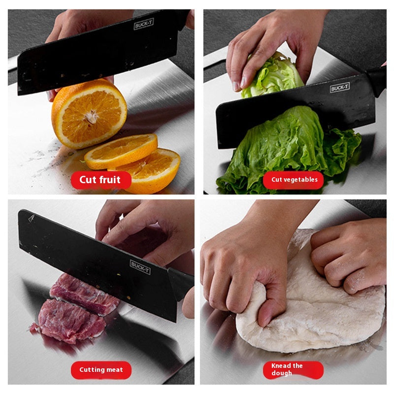 Kitchen Thickened Cutting Board Stainless Steel Cut Vegetables Meat Chopping Board Cooking Tools Anti-Mold Cutting Boards Mats