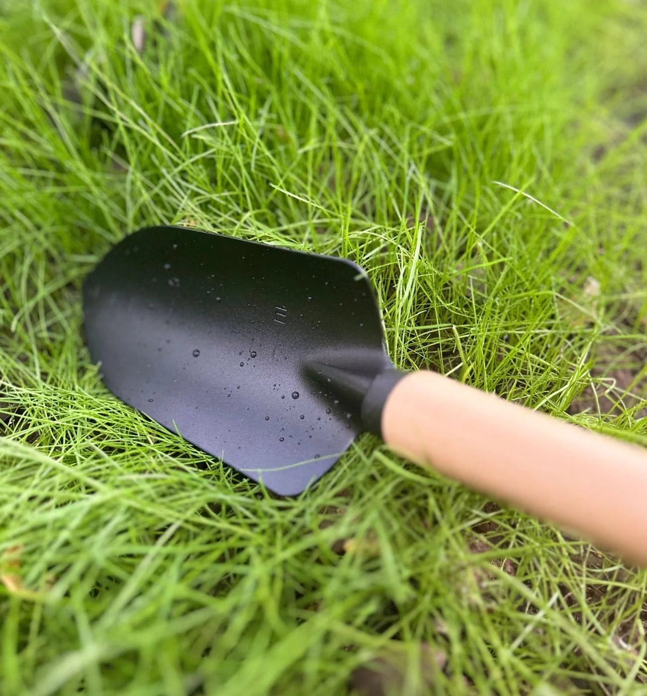 Conventional Garden Tools Minimalism Gardening Tool Set with Wood Handle, Succulent Plant Transplant Trowel, 3 Pieces Include 1 Narrow Trowel,1 Wide Trowel and 1 Garden Rake