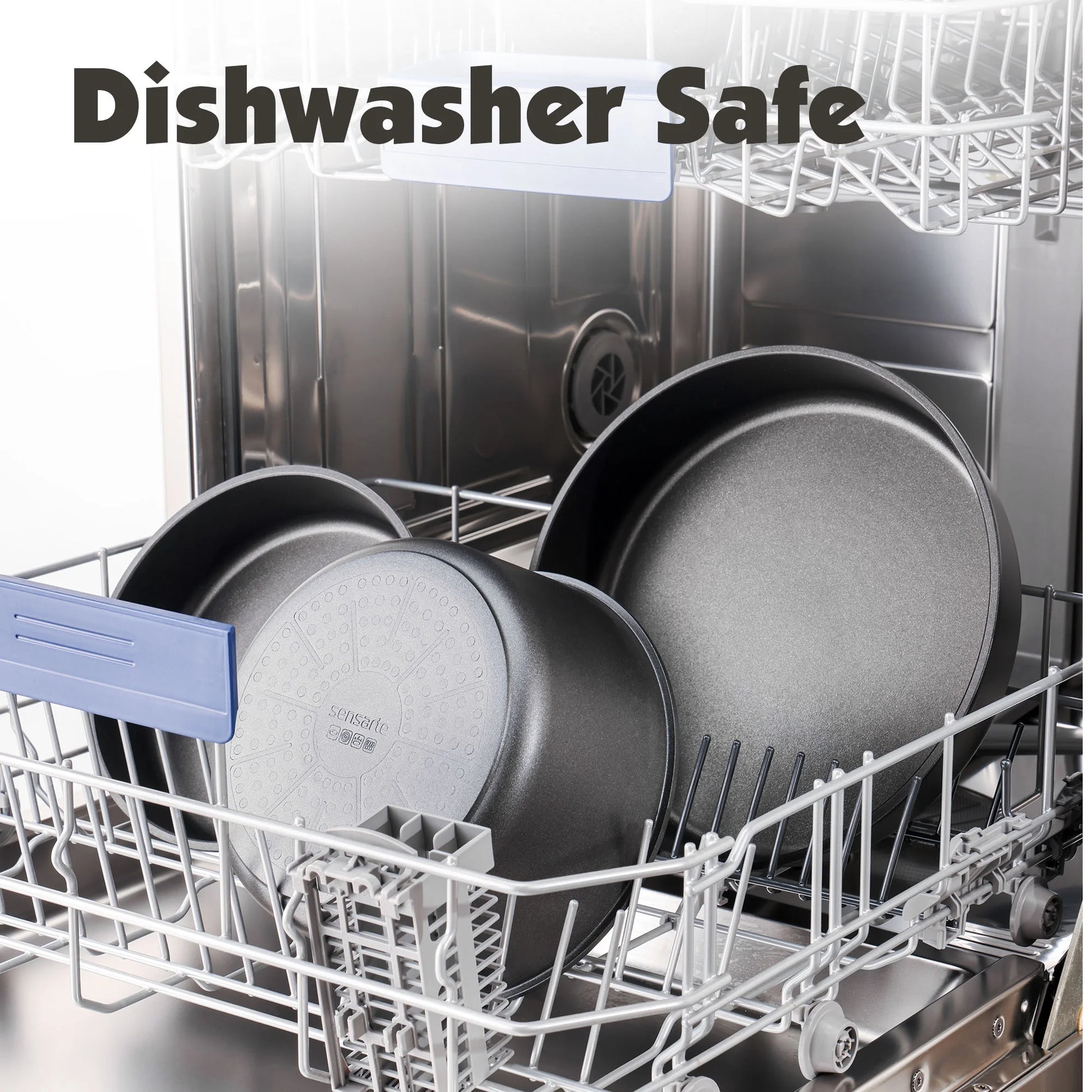 Nonstick Pots and Pans Set with Detachable Handle, 18Pcs Induction Kitchen Cookware Set Stackable, Dishwasher/Oven Safe(Black)