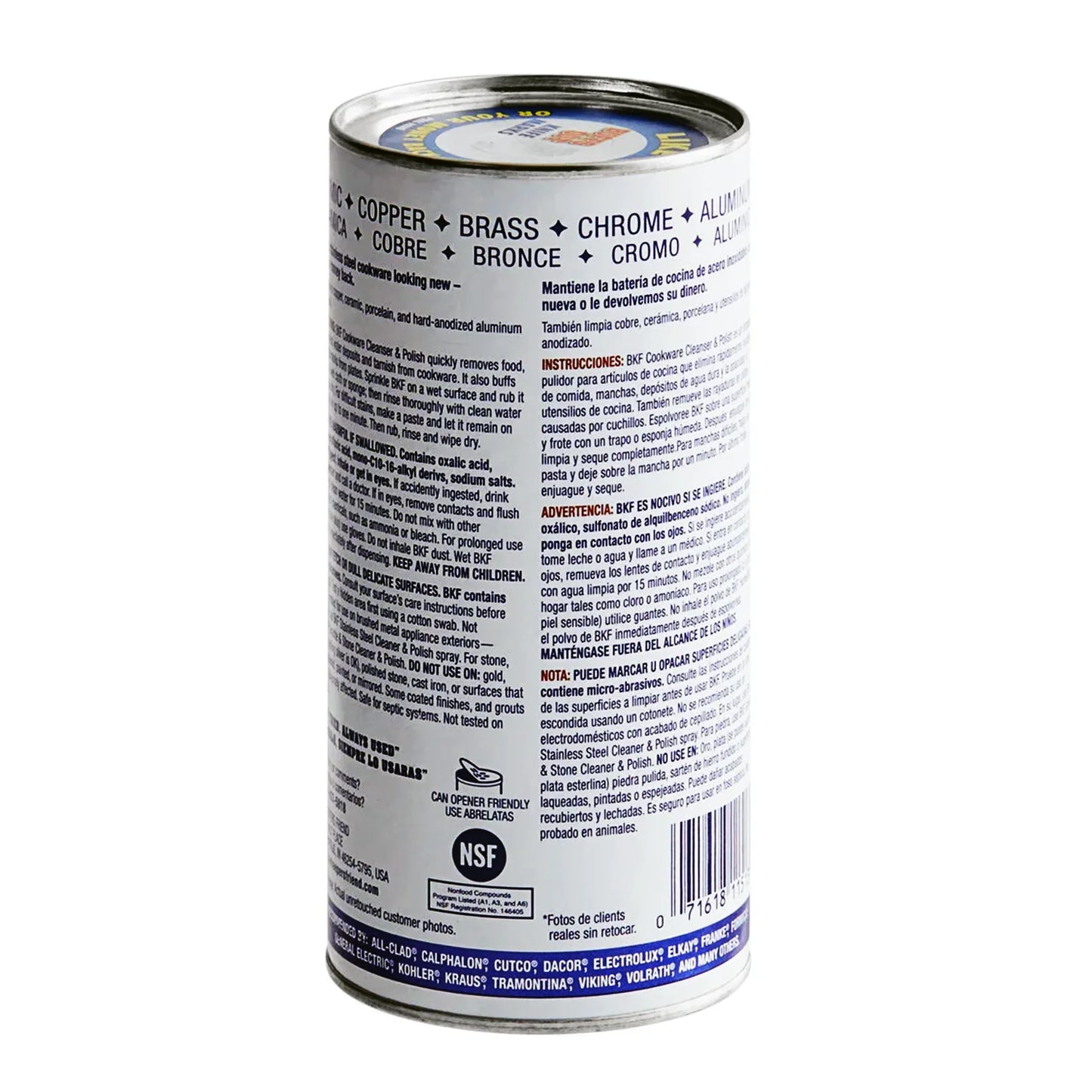 Cookware Cleanser & Polish (12 Oz) - Cleaner, Degreaser & Stain-Remover - for Use on Stainless Steel and Copper Pots, Pans and Utensils, Glass Casserole Dishes and More(2)