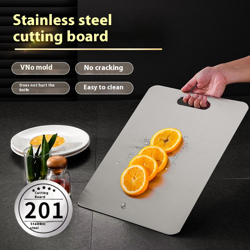 Kitchen Thickened Cutting Board Stainless Steel Cut Vegetables Meat Chopping Board Cooking Tools Anti-Mold Cutting Boards Mats